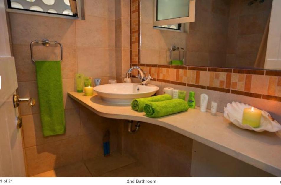 Villaparadiso Beach Front Villa Makris Gialos 阿尔戈斯托利翁 外观 照片
